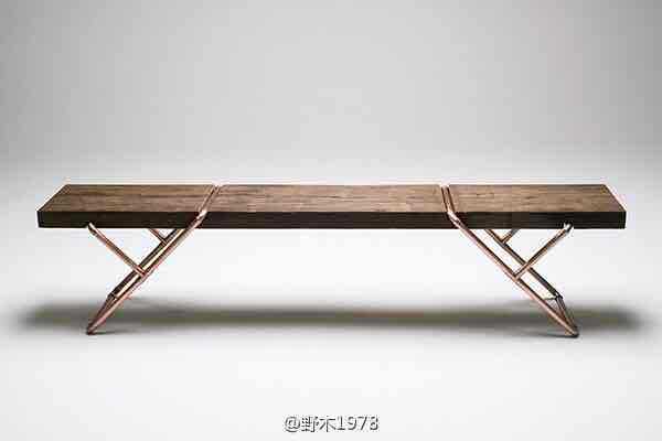 美式钢木大板家具铁木结合大板桌简约创意钢木大板桌